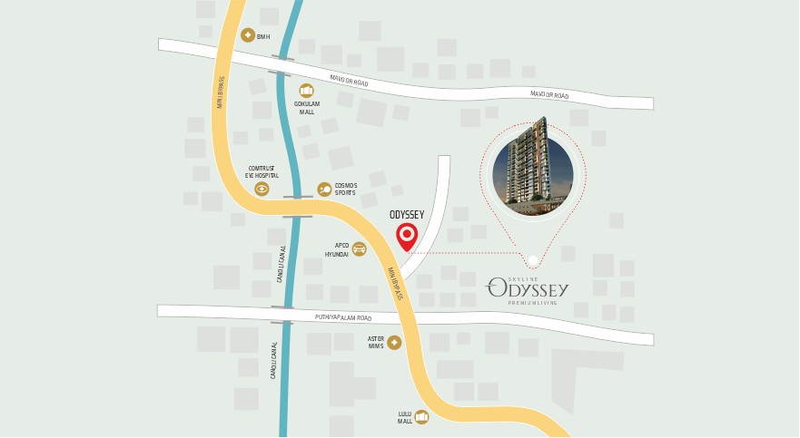 Skyline Odyssey location map